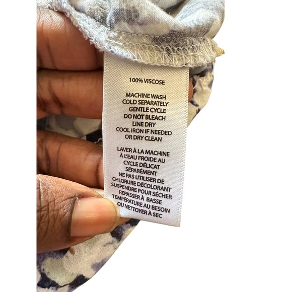 Beachlunchlounge Collection Womens Button-Down Blouse S/P Multicolor Abstract Pr - Picture 7 of 10